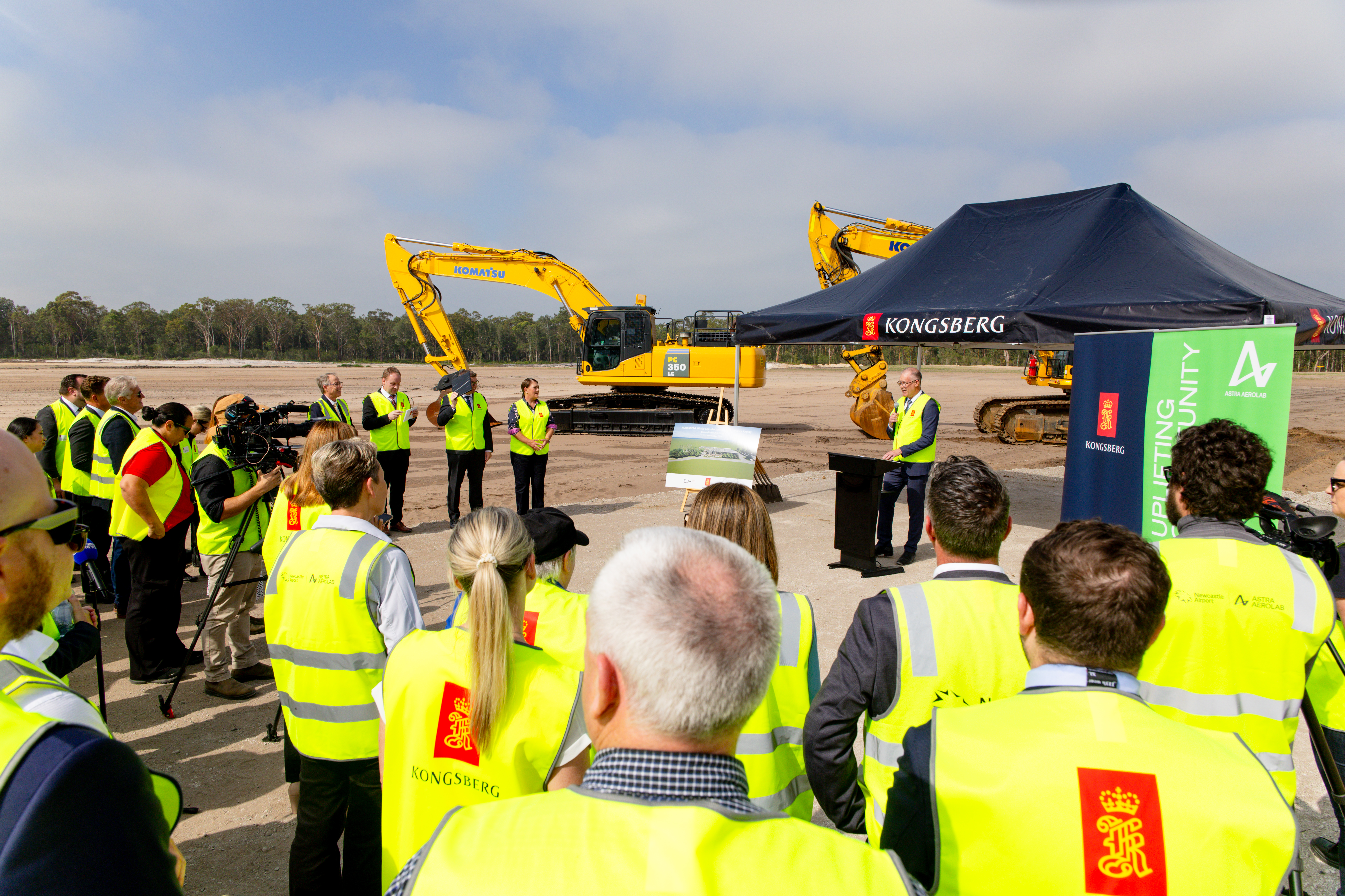 Kongsberg Defence Australia breaking ground